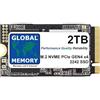 GLOBAL MEMORY Unità SSD M.2 2242 PCIe Gen4 x4 NVMe da 2 TB per computer portatili/PC desktop/server/workstation/schede madri