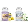 Yankee Candle Candela profumata | Giara grande Lavanda al limone | Candele a lunga combustione & Candela profumata | Giara grande Un posto calmo e tranquillo