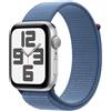 Apple Smartwatch Apple Watch SE OLED 44 mm Digitale 368 x 448 Pixel Touch screen Argento Wi-Fi GPS (satellitare) [MREF3QF/A]