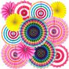 YBwanli stelle filanti,decorazioni primavera,decorazioni carnevale,decorazioni compleanno bambina,fiori di carta giganti,Decorazioni per feste colorate, riutilizzabili e multiuso 12 Pezz