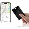 EMEBAY Tracciamento Portafogli Ultra Sottile 1,8 mm, Portafoglio Tracker con l'App Localizza (solo iOS), Localizzatore di oggetti Bluetooth Carta per Portafogli, Bagagli, Passaporto, Valigie, Chiavi