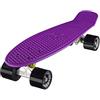 Ridge Skateboards Mini Cruiser Skateboard, Viola/Nero, 22