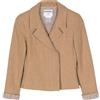 CHANEL Pre-Owned - Blazer doppiopetto in cashmere 2000 - Donna - seta/cashmere - Taglia unica - Marrone