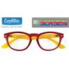 INDUSTRIE OTTICHE ITALIANE SRL Corpootto Occhiali Da Lettura Screen Frontale Rosso Aste Gialle 1.00 Diottrie