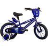 MONDO Toys-Bicicletta Bambino 14 Nero Azzurro FC inter-25639, Bike Inter Milano