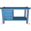 Fami Banco da lavoro per officina piano in acciaio 1507 x 705 x 855 H - armadio 3 cassetti - FAMI - Blu