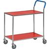 Kongamek Carrello di servizio con 2 ripiani Rosso/Elettro galvanizzato Kongamek KM1720-1B