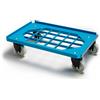 Kongamek Carrello dolly blu 4 ruote girevoli carico 225kg - Kongamek KM684