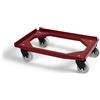 Kongamek Carrello dolly bordeaux 4 ruote girevoli carico 225kg - Kongamek KM681