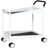 Kongamek Carrello Konga con freno, 2 ripiani, Bianco 866 x 455 x 980 - Kongamek KM1987-V