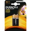 Duracell Batteria Transistor 9V, blister con 1 pila duralock - DURACELL DU0501
