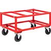 Kongamek Carrello porta pallet rosso capacità 800kg, 1200x800x650 - Kongamek KM221