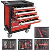 Fermec Carrello porta utensili rosso con 7 cassetti completo di 172 utensili - Fermec FM53686