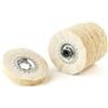 Rosver Dischi in sisal e cotone 7 pezzi - diametro 100mm foro 19.1mm - Rosver - 7 pz