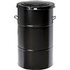 Kongamek Contenitore rifiuti 160L Nero metallo galvanizzato 550x550x780 Kongamek KM160SF