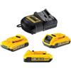 Dewalt Kit 3 Batterie 18V XR 2.0Ah - Dewalt DCB115D3-QW