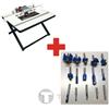 FREUD RTP1000 TAVOLO PORTATILE CON GAMBE PIEGHEVOLI + 30 FRESE CASALS CON GAMBO 6 MM