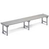 Fami Panchina per spogliatoio in metallo 2000 X 360 X 385 H - singola - FAMI FAN95600001 - Grigio