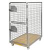 Kongamek Roll container, fondo in legno 2 ruote fisse 2 girevoli con freno Kongamek KM80B
