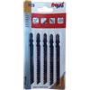 Freud Set 5 lame per seghetto in acciaio da usare su materiali morbidi come legno, pannelli laminati o plastici - Freud - FT144D
