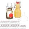 Relaxdays Set 25 Bottigliette in Vetro per Bomboniere Liquori o Olio, Bottiglie 50 ml, con Tappo Ermetico, Trasparente