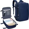 VMIKIV Bagaglio a Mano per Easyjet 45x36x20 Borse da Cabina 32L Zaino da Viaggio Aereo Donna Borsa da Viaggio Uomo Zaino Impermeabile per ITA Airways,Lavoro,Scuola,Casual,Trekking
