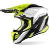 Airoh Casco Moto Twist 2.0 Shaken Yellow Gloss S