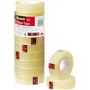 Scotch Nastro Adesivo Trasparente - 10 Rotoli (15 mm x 33 m) - Nastro Multiuso Forte e Duraturo per Casa, Ufficio e Scuola