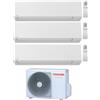 TOSHIBA CONDIZIONATORE TOSHIBA SHORAI EDGE WHITE TRIAL SPLIT BTU 7000+7000+16000+3M26G3AVG-E INVERTER R32 A+++/A+++ WIFI