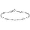 Morellato Bracciale Donna in Argento 925‰, Zirconi, Collezione Tesori, Cuore, Tennis - SAIW166