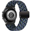 MroTech Compatible con Cinturino Samsung Galaxy Watch 46mm/ 3 45mm/Gear S3 Frontier,Cinturino Compatible con Huawei GT GT2 PRO GT2e GT3 46 mm,Cinturino 22 mm Nylon Intrecciato con Magnetica,Camo Blue