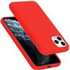Cadorabo Custodia per Apple iPhone 11 Pro 5.8 in LIQUID ROSSO - Morbida Cover Protettiva Sottile di Silicone TPU con Bordo Protezione - Ultra Slim Case Antiurto Gel Back Bumper Guscio