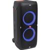 JBL PartyBox 310 - Altoparlante Bluetooth senza fili con illuminazione dinamica integrata, modalità karaoke, bassi potenti e supporto app JBL, colore: Nero