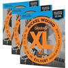 D'Addario Corde Chitarra Elettrica - EXL110BT - Set Corde per Chitarra Elettrica per Ferita Nichel - 6 Corde - Lampada regolare, tensione equilibrata, 10-46 - 1-Paccetto (Confezione da 3)