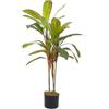 Leaf Pianta di palma artificiale tropicale, materiali misti, Dracaena grande, 100 cm