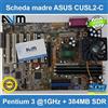 Scheda madre ASUS CUSL2C socket 370 ATX Pentium 3 @1GHz RAM 384MB SDR Slot AGP