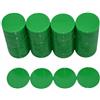 Smartdealspro - Set di 100 contatori in plastica opaca, 25 mm, con scatola portaoggetti (Verde)