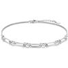 CHIC & ARTSY Braccialetti alla caviglia in argento sterling 925 catena per piedi cavigliere estive regolabili catena per piedi da spiaggia per donne