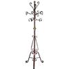 Dmora Appendiabiti in Metallo Pratico da Ingresso, Classico attaccapanni, Made in Italy, Ometto con portaombrelli, Uomo Morto, cm 50x50h190, Colore Rame
