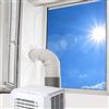 Yinong AirLock Guarnizione per Finestre per Condizionatore Portatile, Asciugatrice -per Tutti i Condizionatori Portatili, Adatta a finestre con Un perimetro Massimo di 300CM (Finestre 300cm)