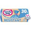 Handy Bag - Sacchetti per rifiuti a legame resistenti 30 x 15 sacchetti - Formanti: pellicola di plastica resistente - Massima tenuta - 100% plastica riciclata