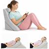 Kalicou Cuscino da Lettura - Cuscino per Schiena, Poggiatesta Regolabile, Mousse Memory Foam, Fodera Rimovibile Traspirante e Antiscivolo, Maniglia - Triangolare per Schiena, Collo e Gambe