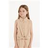 Tezenis Camicia Senza Maniche In 100% Cotone Super Leggero Bambina Blu