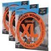 D'Addario Corde Chitarra Elettrica - EXL110-7 - Set Corde per Chitarra Elettrica per Ferita Nichel - 7 Corde - Luce Normale, 10-59 - 1-Paccetto (Confezione da 3)