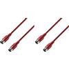 Adam Hall Cables 3 STAR MIDI 0075 RED - Cavo MIDI 0,75 m rosso (Confezione da 2)