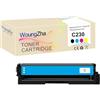 Woungzha Compatibile con Cartuccia Toner C230 Di Ricambio per Xerox C230 C235, 3000 Pagine, Accessori Per Stampanti Senza Chip (1 Ciano)