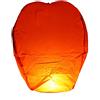 PARTYLANDIA CF 10pz Lanterna Cinese, Biodegradabile, Mongolfiera Volante Pallone Aerostatico Cielo Feste Sky Lantern (Arancione)