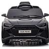 TOYSCAR Macchina Elettrica Per Bambini Audi RS 6 Full Optional Auto Elettrica Per Bambini Telecomandata Sedile In Pelle Porte Apribili Doppio Motore Elettrico 12V Carico 25 Kg TOYSCAR Nera