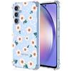 XINYEXIN Clear Cover per Samsung Galaxy A55 5G Motivo Fiori Floral Custodia Trasparente Antiurto Morbido TPU Bumper Case - Daisy