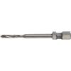 Völkel Punta per trapano HexDrive (sesto angolo) 1/4 Bit | HSS-E | M3-M12 | DIN371/376 | Forma B & C | Filettatura metrica | Punta per trapano passante in acciaio inossidabile | Filettatura